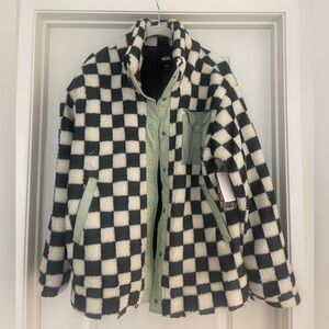 NEW CHECKERED TEDDY JACKET